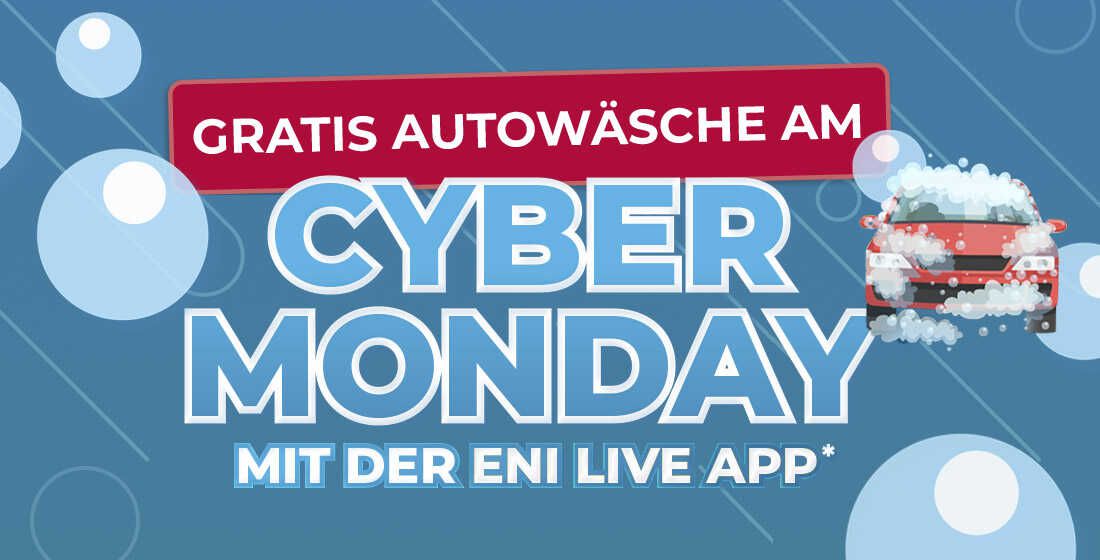 Eni & Agip   Gratis Autowäsche am Cyber Monday (Live App Coupon)