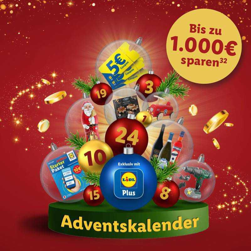 LIDL Adventskalender 2024   Heute: 15% Rabatt auf alle Rotweine im Onlineshop