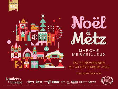 Weihnachtsmarkt Metz, Frankreich: kostenlose Busse an Samstagen und Sonntagen | 23. November bis 29. Dezember im Netz Le Met KOSTENLOS statt 5,40€