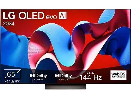 LG OLED65C43LA OLED evo TV (Flat, 65 Zoll / 165 cm, OLED 4K, SMART TV) für 1.299€ (Vergleich: 1.549€)