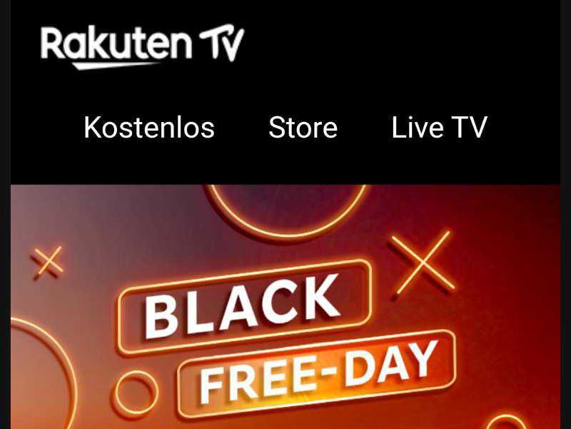 Rakuten TV   kostenlose Unterhaltung am Black Freeday   Filme&Serien: KOSTENLOS statt 4,99€