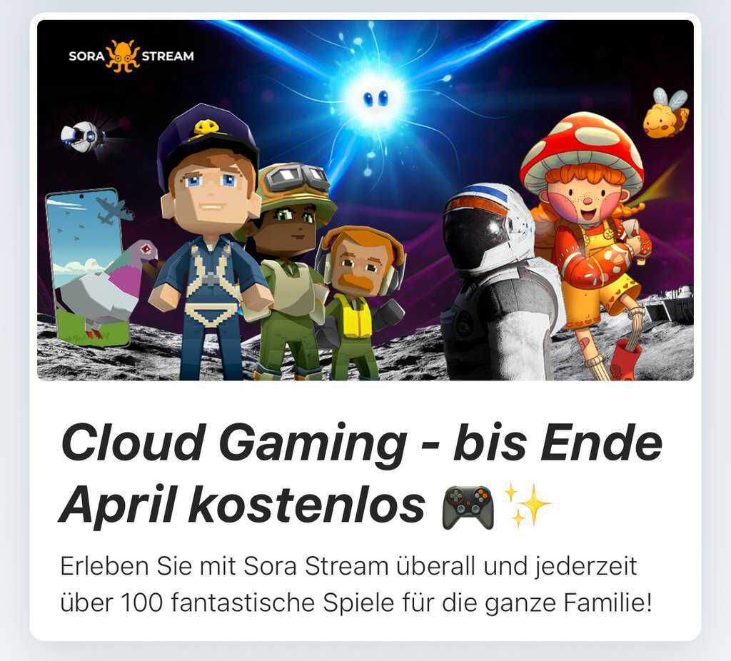 [Magenta Moments Cloud Gaming Sora Stream bis Ende April  KOSTENLOS statt 29,97€