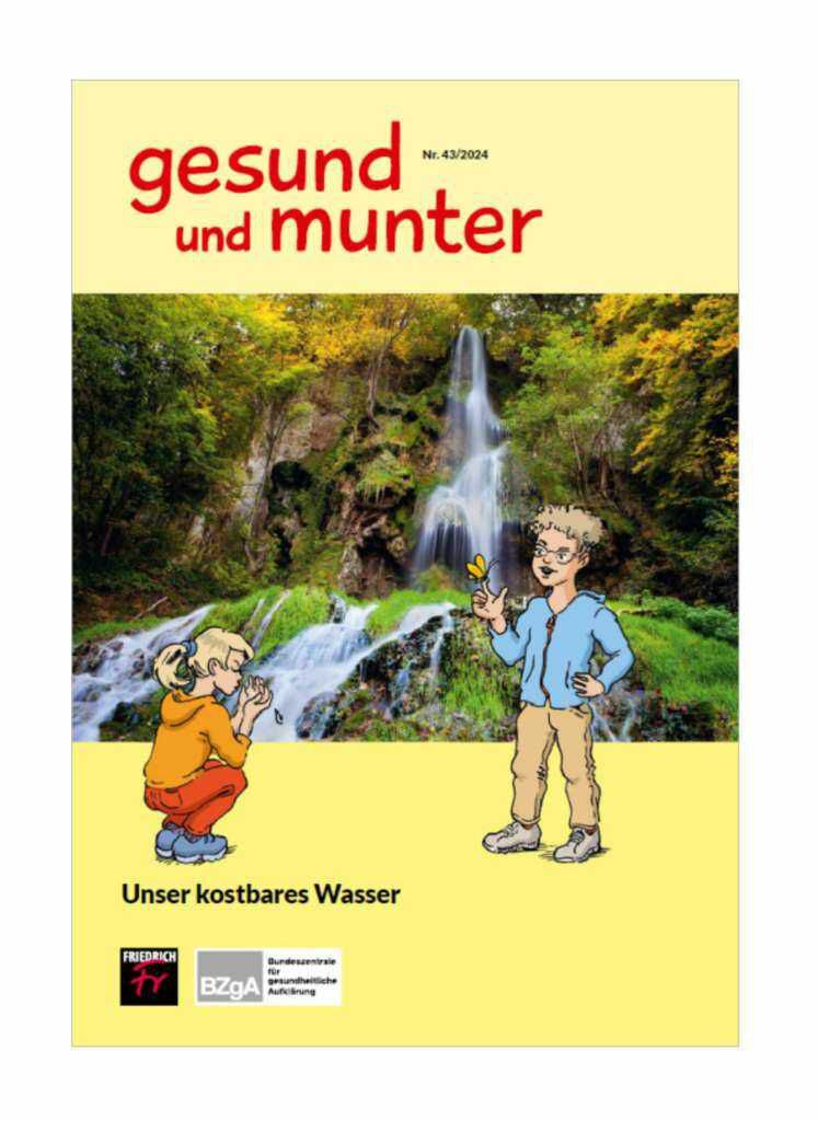 Kostenlose/s Heft/e mit Rätseln und Spielen von der BzgA   Medienreihe „gesund und munter“