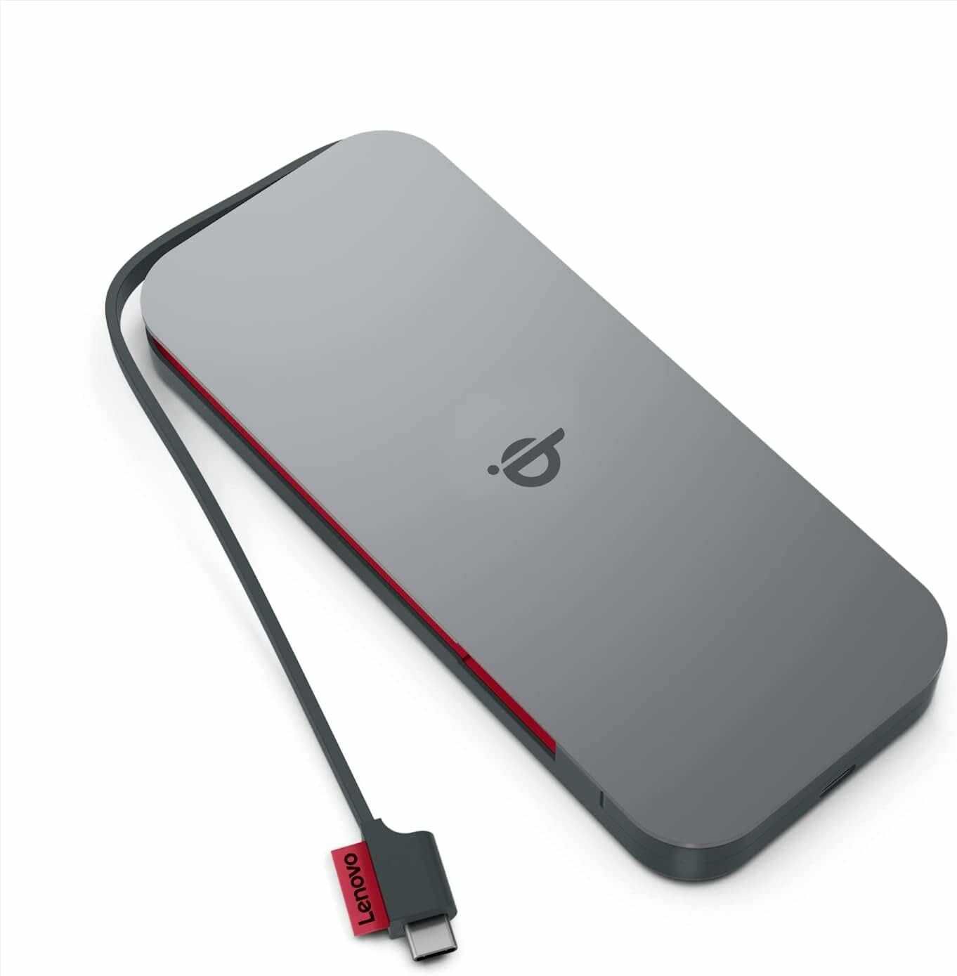 Lenovo Go Wireless – mobiles Ladegerät (10.000 mAh), G0A3LG1WWW für 22,27€ PVG 26,89€