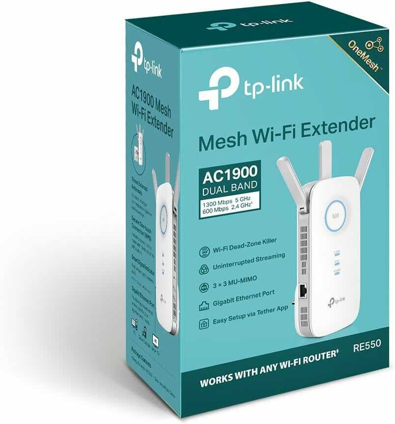 TP Link RE 550 AC1900 WLAN Verstärker  43,99€ statt  47,90€