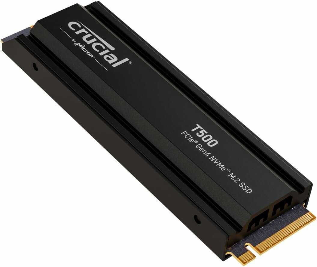 Crucial T500 SSD 2TB PCIe Gen4 NVMe M.2 Interne  SSD 139,99€ statt  166,60€