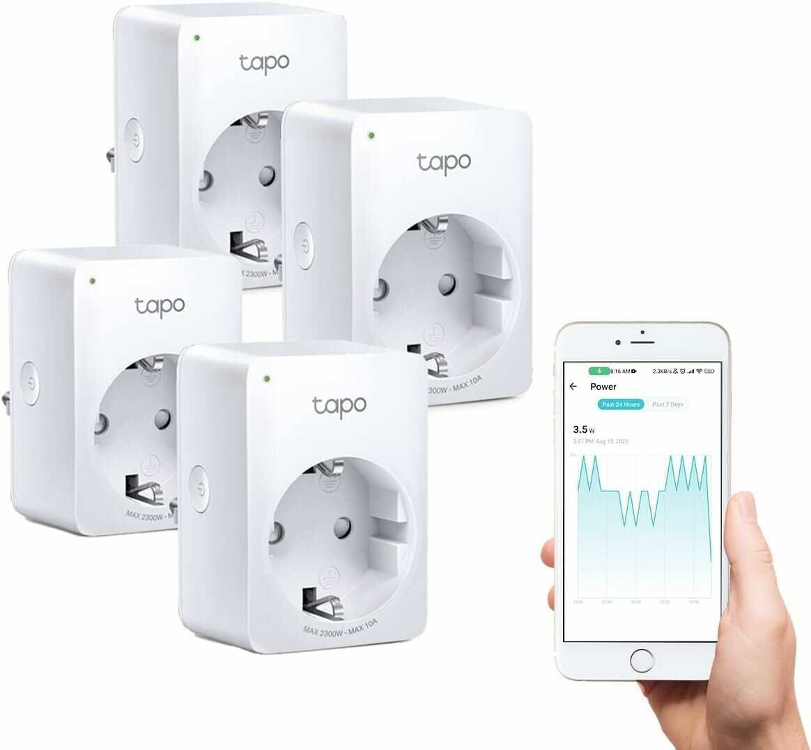 TP Link Tapo P110 – 4er Pack Smart WLAN Steckdosen 29,99€ statt  54,90€