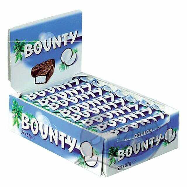 Bounty Schokoriegel, Kokos und Schokolade Geschmack, 24 Riegel  11,06€ statt  20,80€