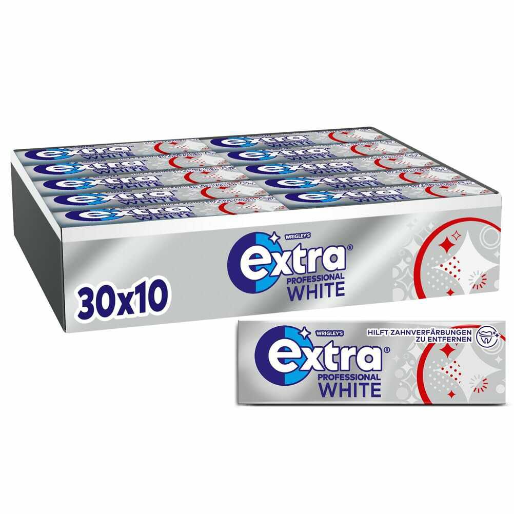 30x10 Extra Professional White, Zuckerfreier Kaugummi 18,23€ statt  35,70€