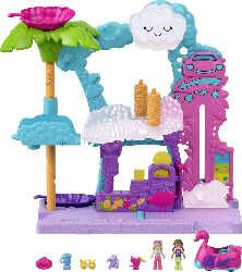 Polly Pocket HHJ05   Pollyville Flamingo Spaß Auto Waschanlage für 8,65€ statt 13,99€