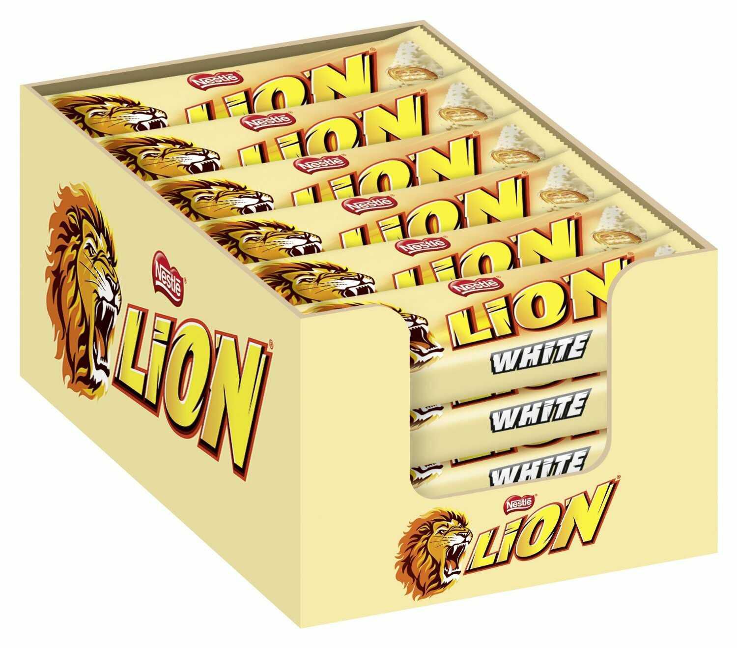 NESTLÉ LION White, Knusper Riegel mit weißer Glasur 9,31€ statt  13,15€