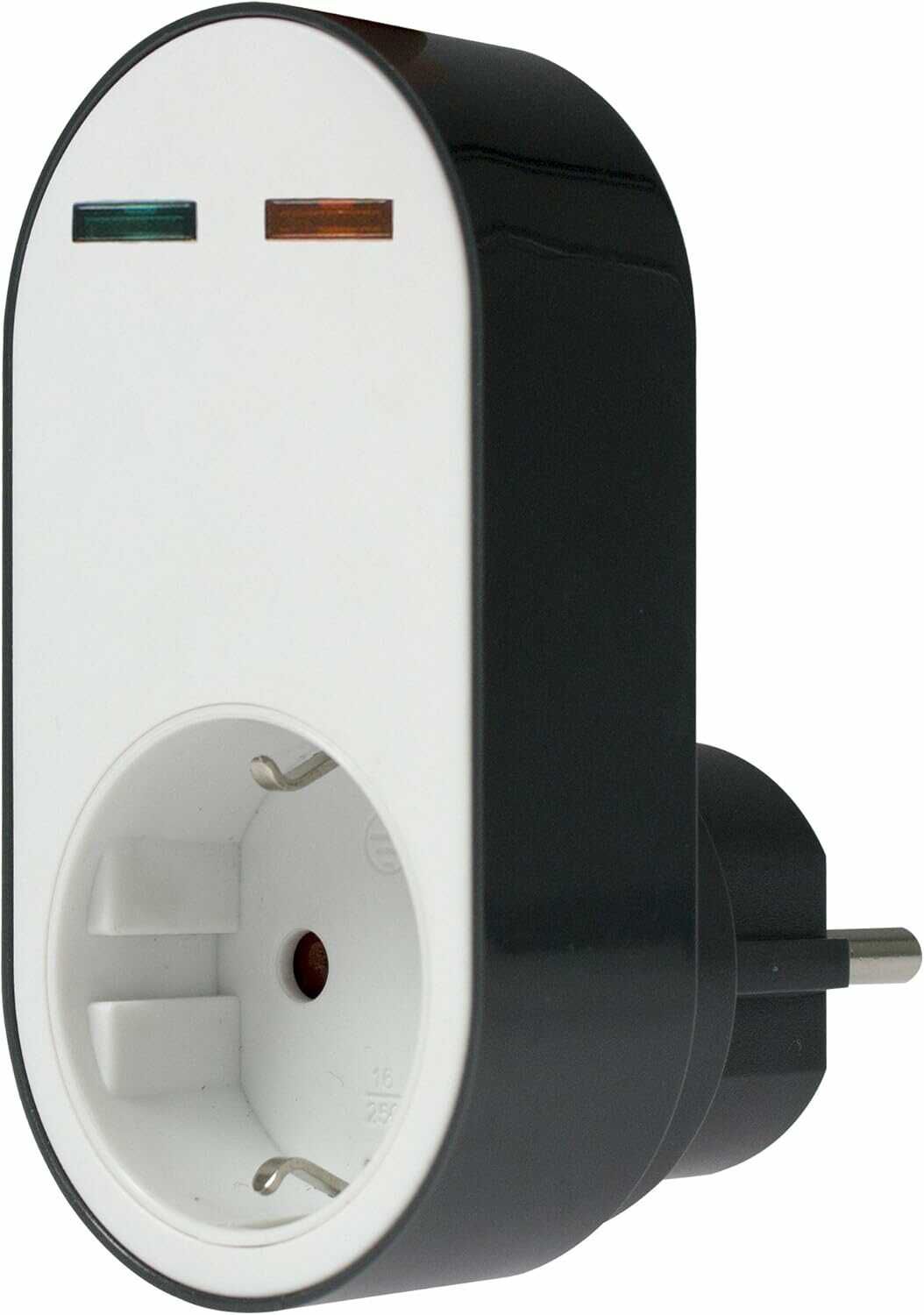 as – Schwabe Überspannungsschutzadapter FLASH 230V/16A/max. 3.500W – Steckdosenadapter  für 5,57€ PVG 7,99€