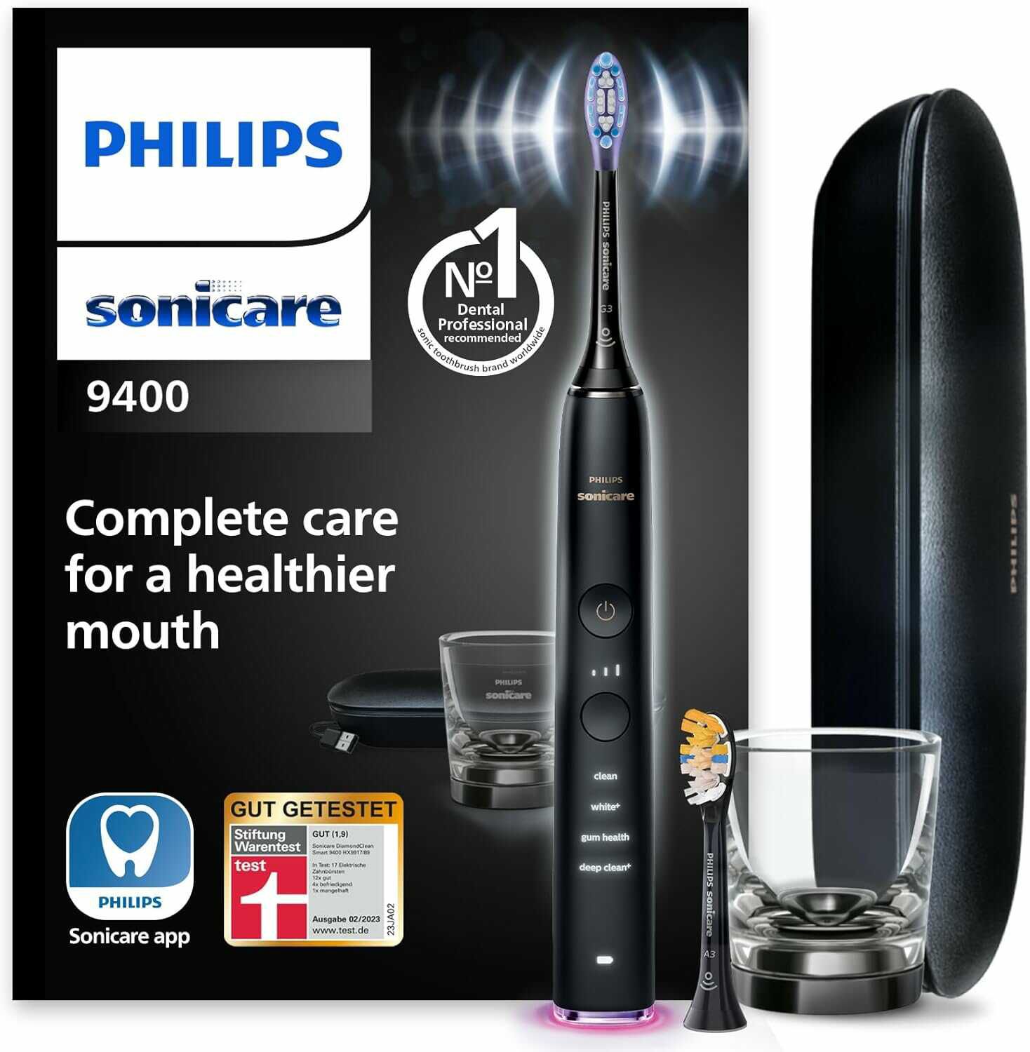 Philips Sonicare DiamondClean Smart 9400 elektrische Zahnbürste