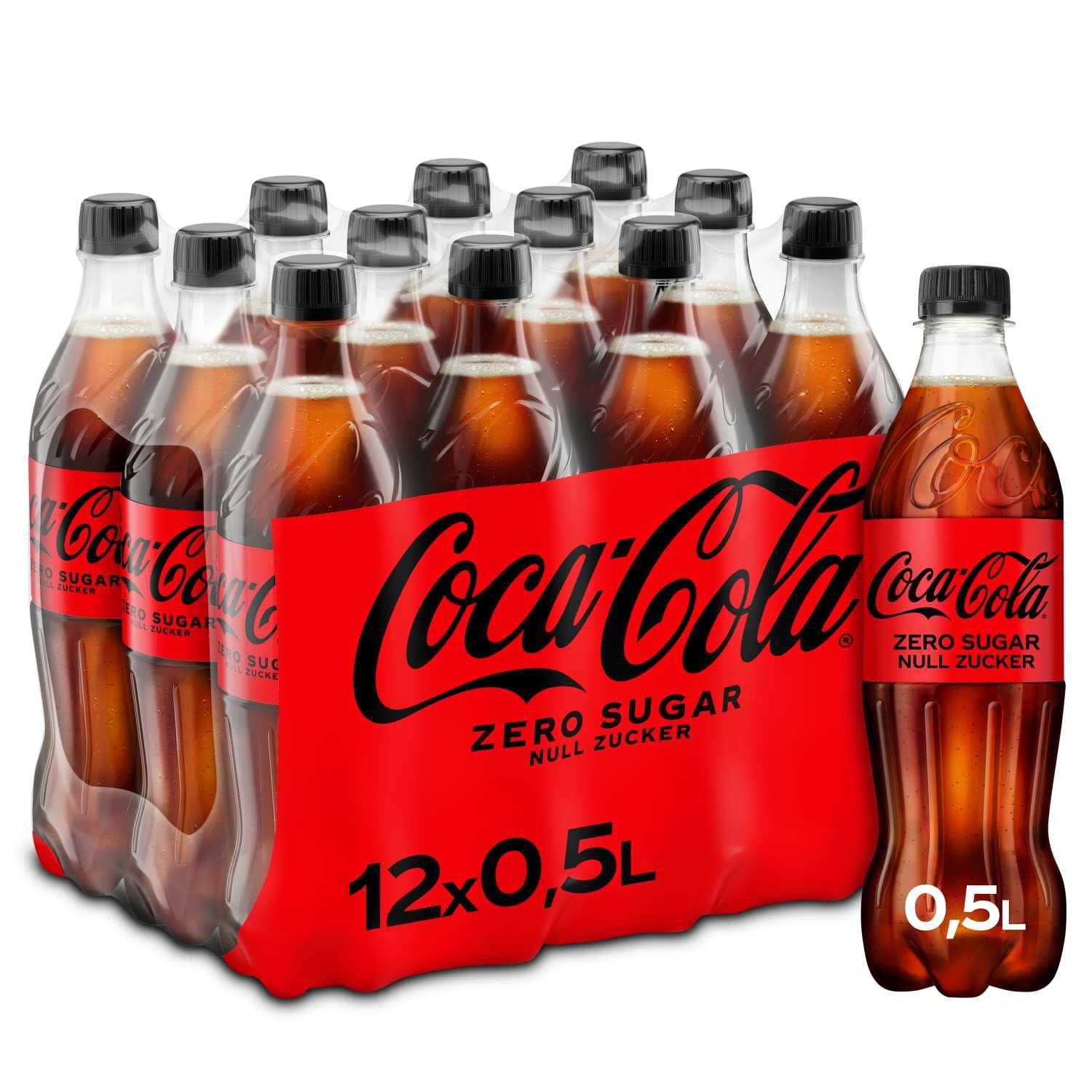 Coca Cola Zero Sugar 12 x 500 ml 7,58€ statt  14,40€