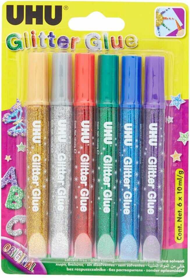 UHU Glitter Glue Original, Glitzerkleber zum Basteln 3,25€ statt  4,99€