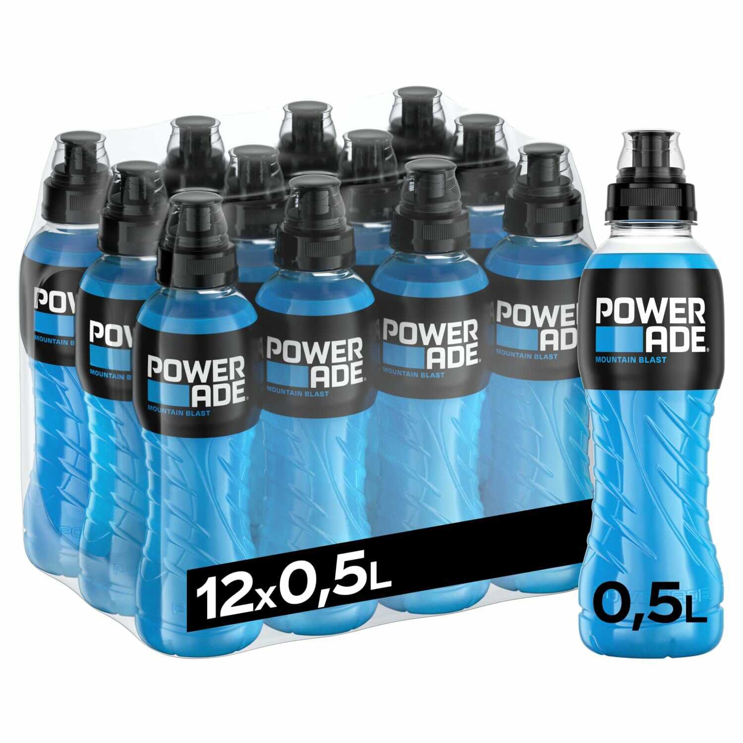 12 x 500 ml Powerade Sports Mountain Blast 9,50€ statt  16,68€