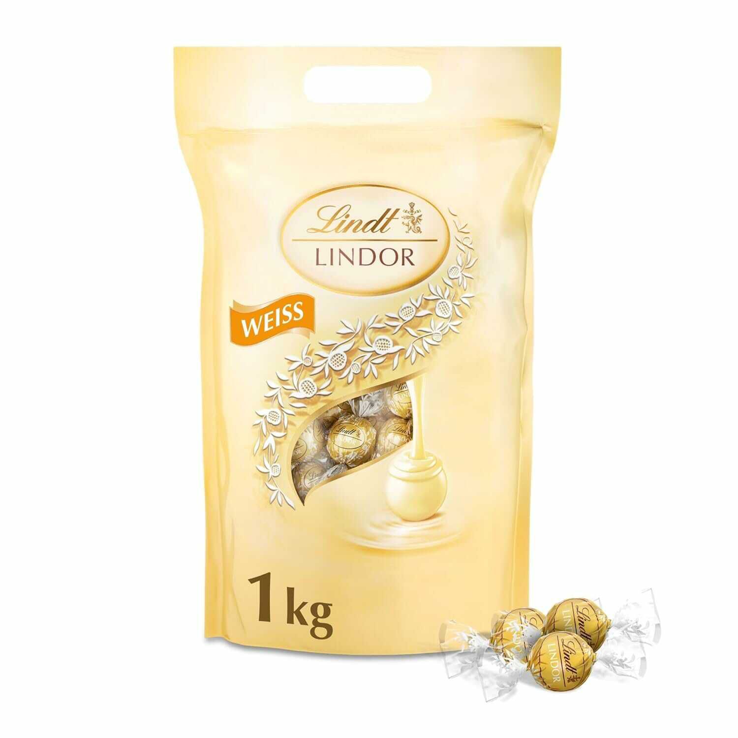 1KG Lindt LINDOR Schokoladen Kugeln (80 Kugeln)  20,98€ statt  31,49€