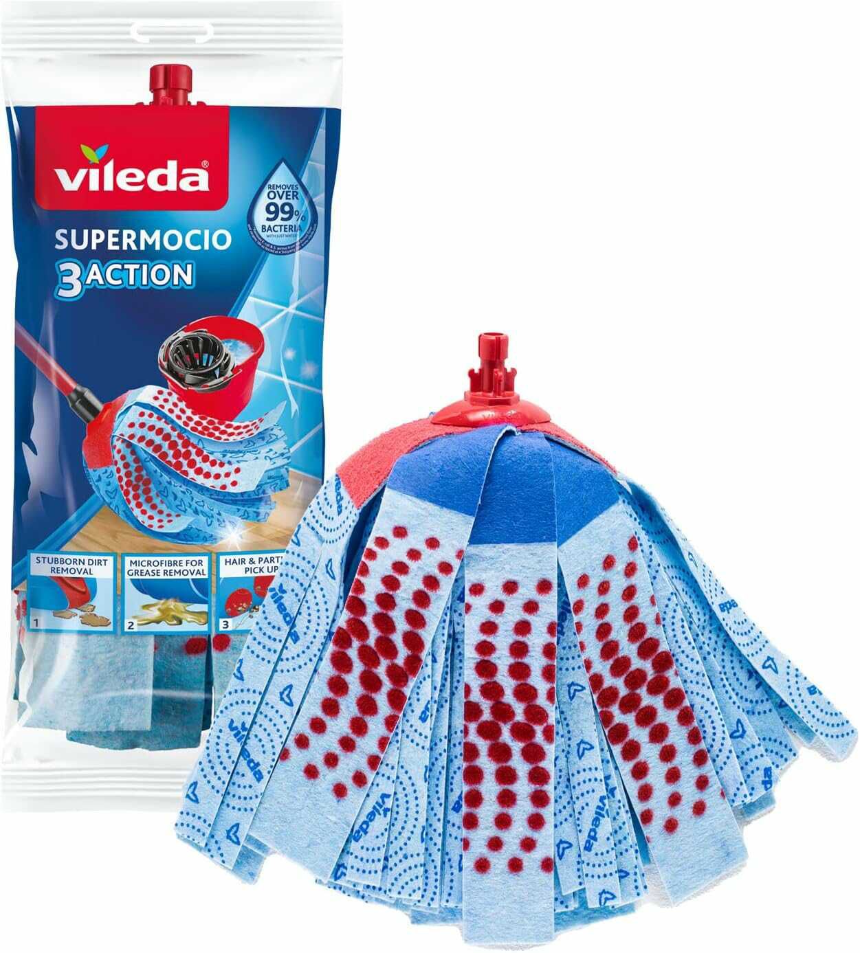 Vileda SuperMocio 3Action Ersatz Moppkopf 3€ statt  7,69€