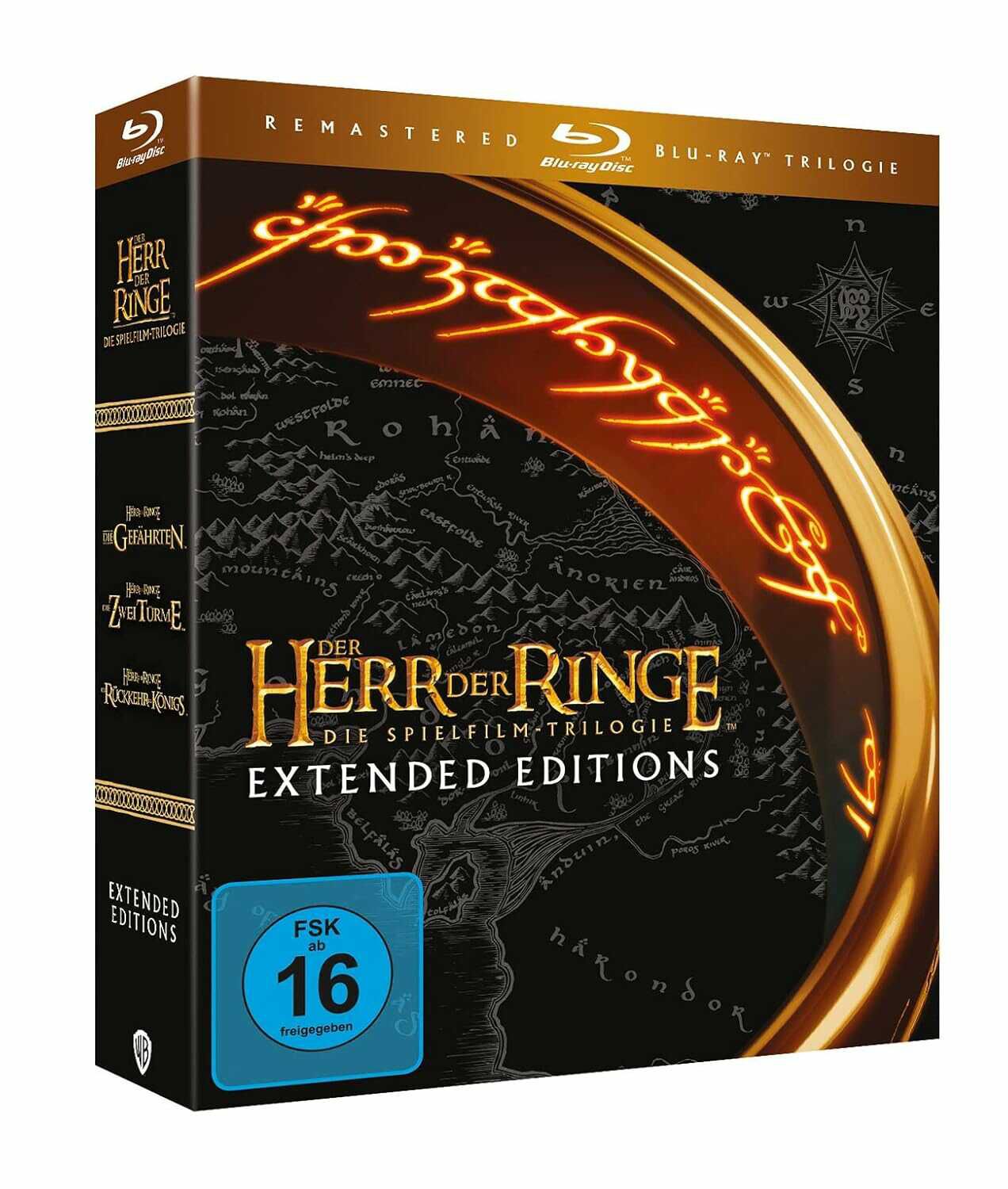 Der Herr der Ringe   Spielfilm Trilogie * EXTENDED EDITIONS (auf 6x Blu ray) 17,87€ statt  19,99€