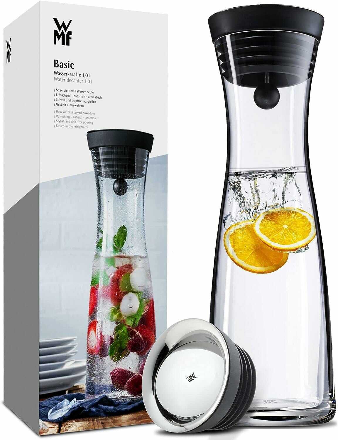 WMF Basic Wasserkaraffe aus Glas, 1 Liter 19,99€ statt  23,98€