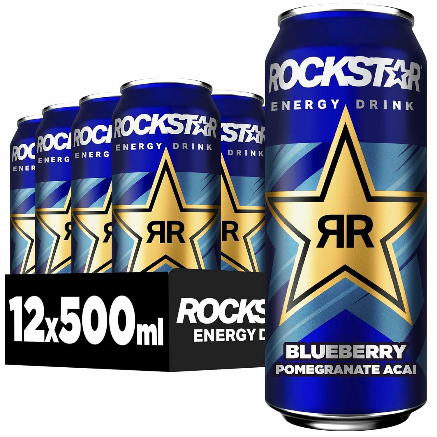 Rockstar Energy Drink Blueberry (12 x 500ml) 9,86€ statt  17,88€