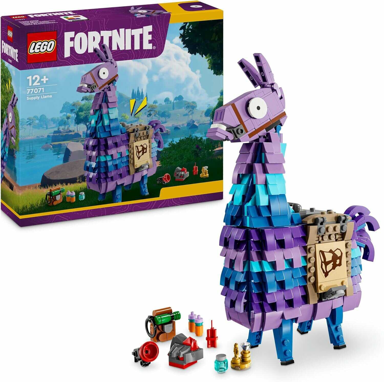 LEGO Fortnite Vorratslama, Spielzeug zum Videospiel, Lama Figur zum Spielen und Ausstellen  Für 25,99€ PVG 30,99€