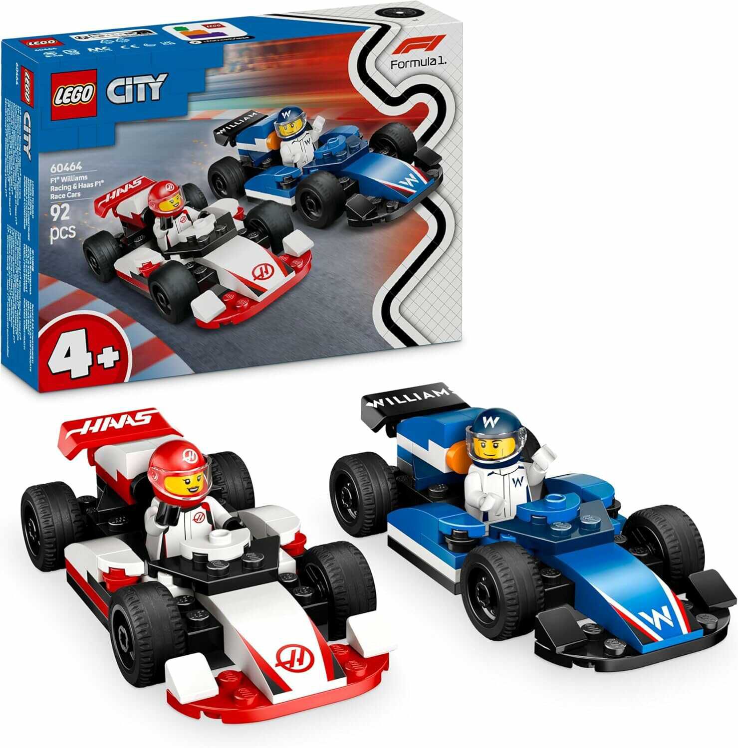 LEGO City F1 Williams Racing und Haas F1 Rennautos 60464 11,99€ statt  15,98€