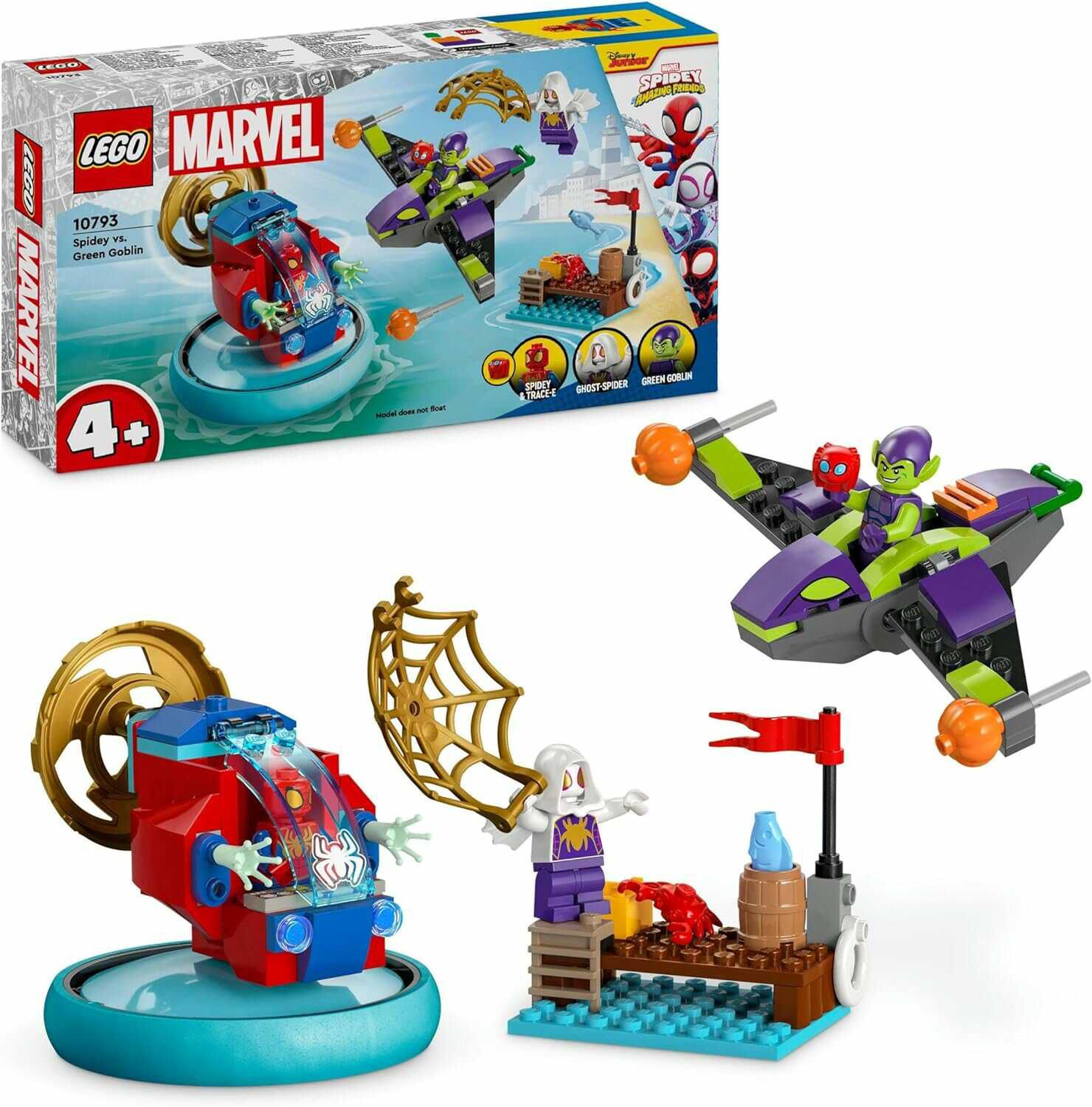 LEGO Marvel Spidey und Seine Super Freunde Spidey vs. Green Goblin Spider Man Spielzeug für 12,99€ PVG 16,11€ 