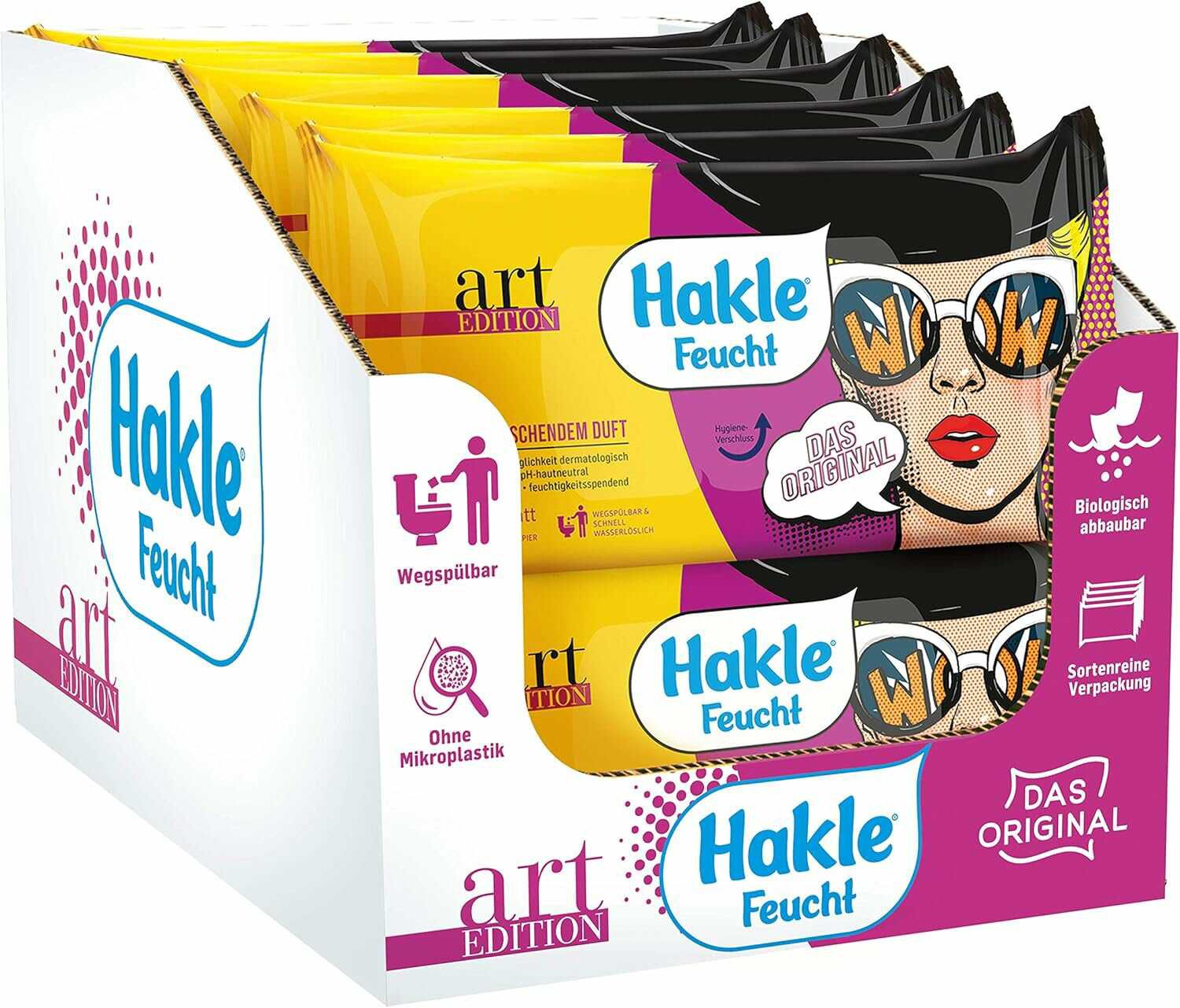 Hakle Feucht Design Sonderedition / 12er Pack (12 x 42 Blatt)  17,44€ statt  27,23€