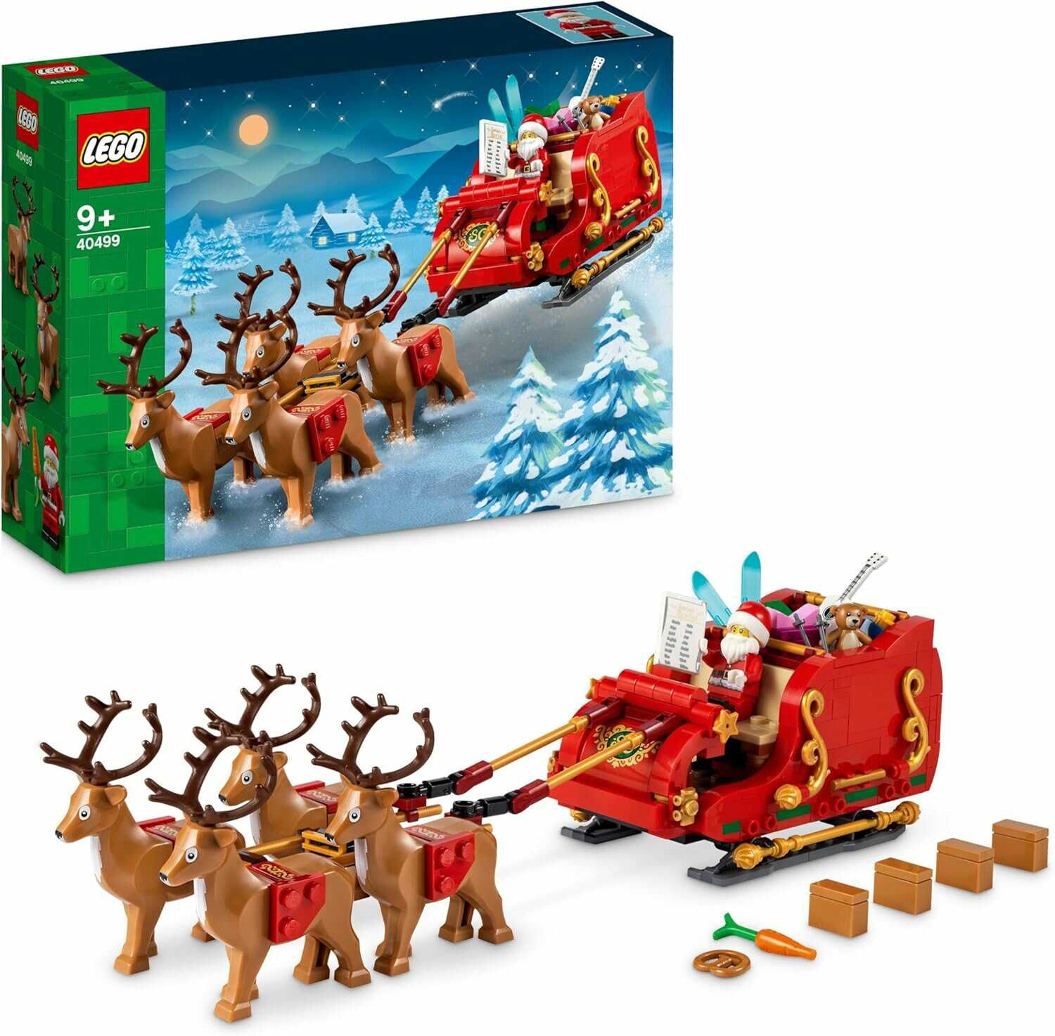 LEGO Schlitten des Weihnachtsmanns, BAU  und Spielset für Kinder für 27,98€ PVG 32,33€