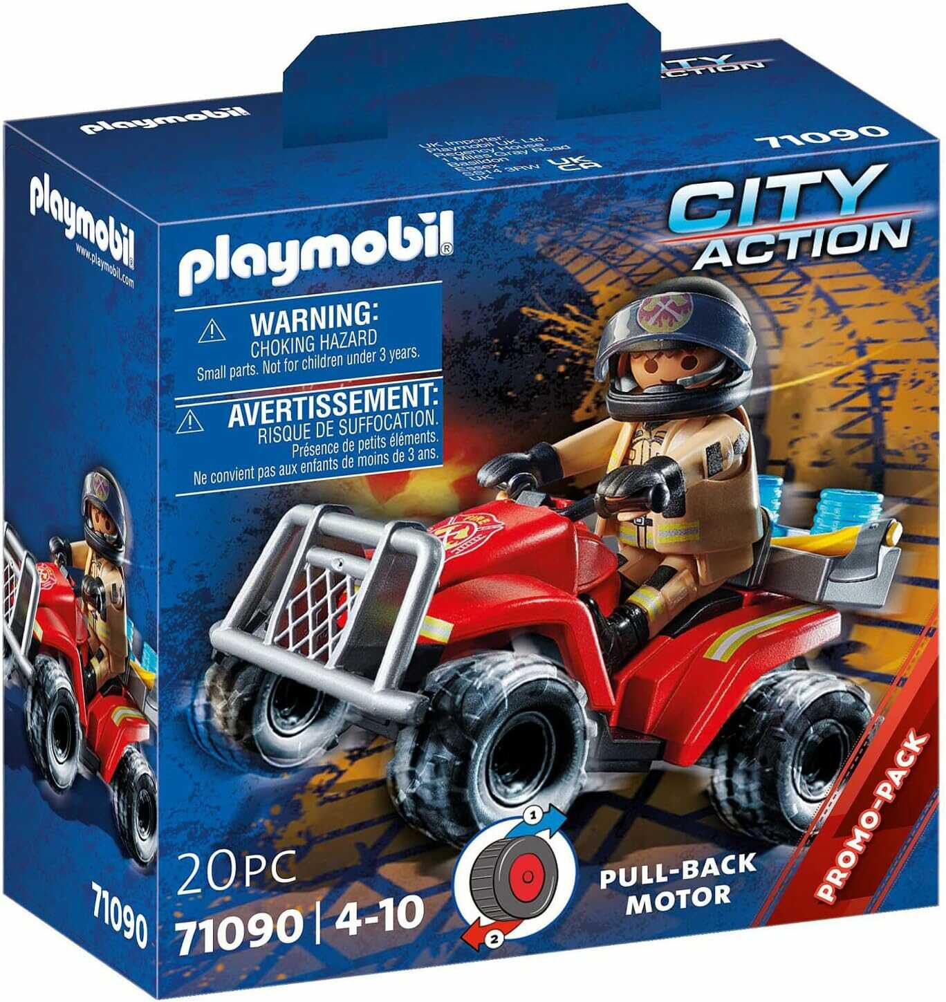 PLAYMOBIL City Action 71090 Feuerwehr Speed Quad mit Rückzugsmotor für 8,99€ PVG 10,99€