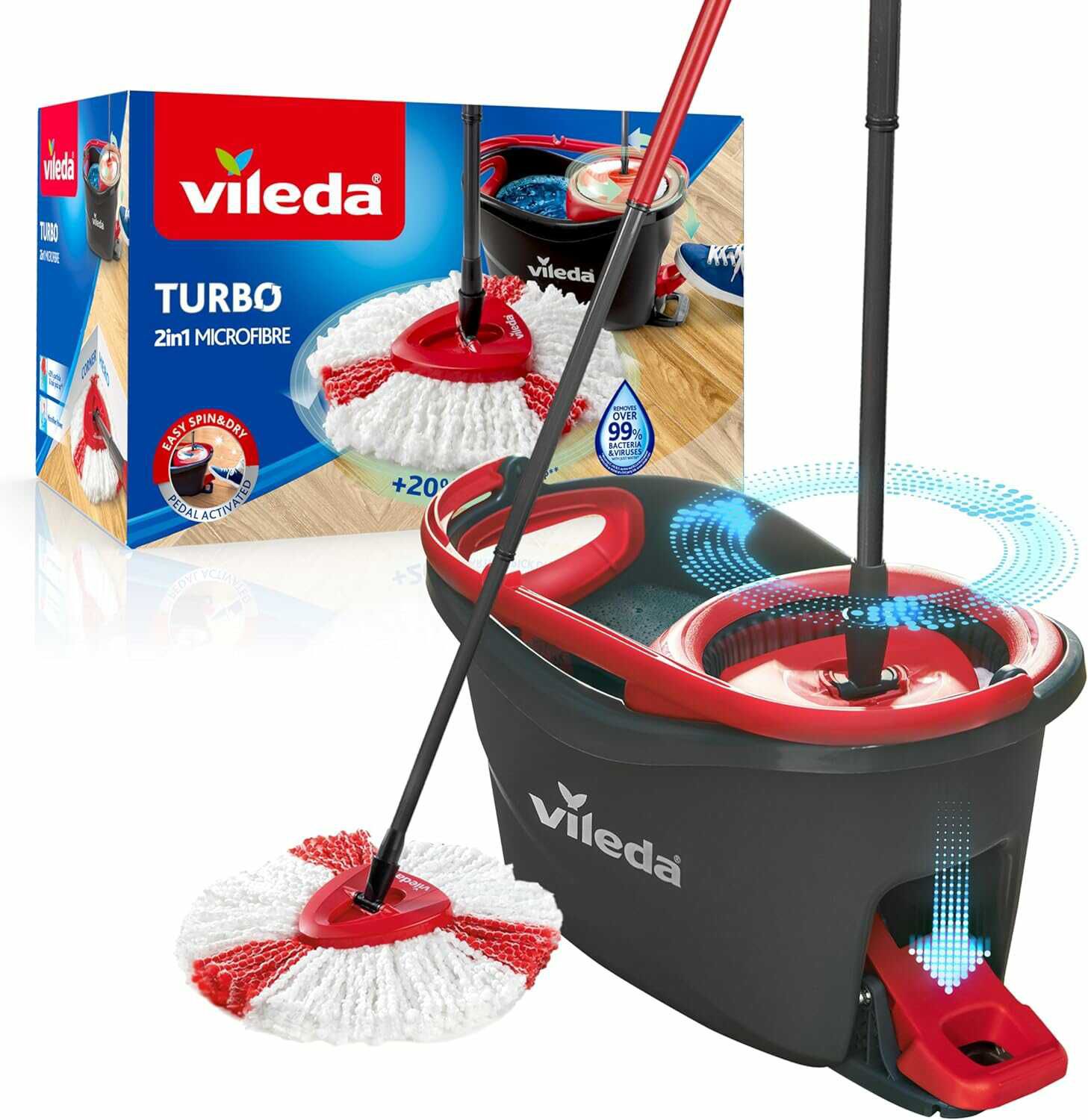 Vileda Turbo Wischmopp Komplett Set 34,99€ statt  49,99€