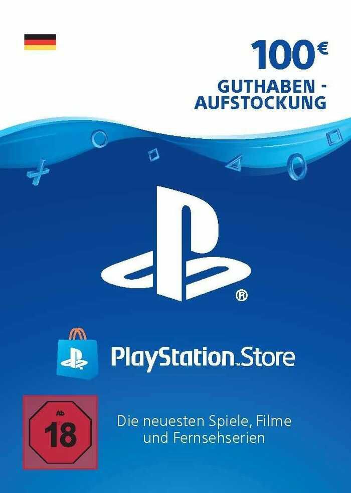 PSN Guthaben Karte 100 EUR (DE) PSN key DEUTSCHLAND für 81,99€ 