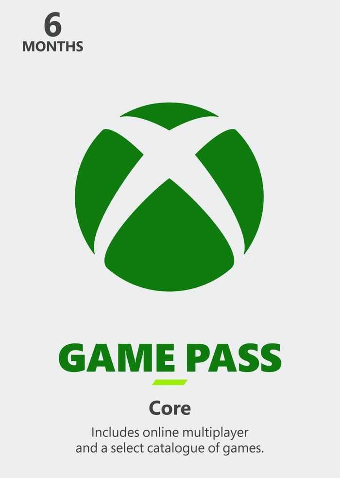 Xbox Game Pass Core 6 Monate key EUROPE Online Spiele Abo für Xbox Konsolen für 12,19€