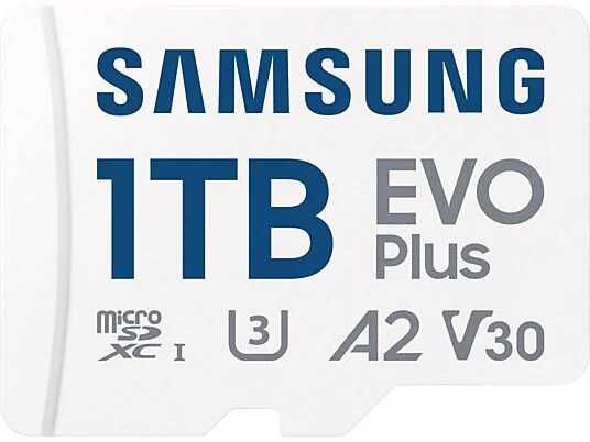 1TB SAMSUNG EVO Plus (2024) SDHC inkl. SD Adapter 74,90€ statt  80€