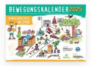 dsj Bewegungskalender 2025 gratis – Thema: Kinderrechte