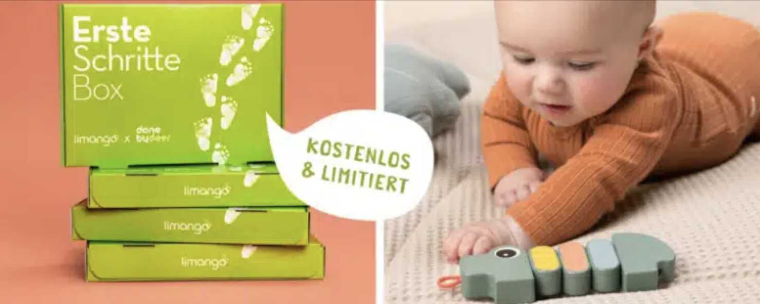 limango Baby Box: monatlich kostenlose ErsteSchritteBoxen abstauben