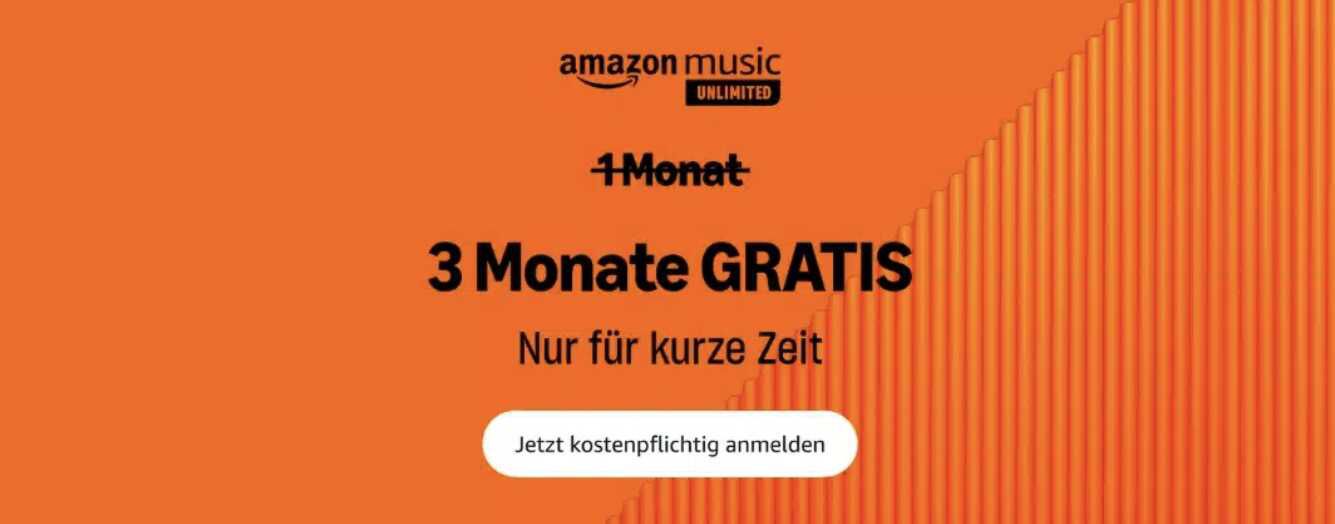 Amazon Music Unlimited testen: jetzt 3 Monate gratis sichern