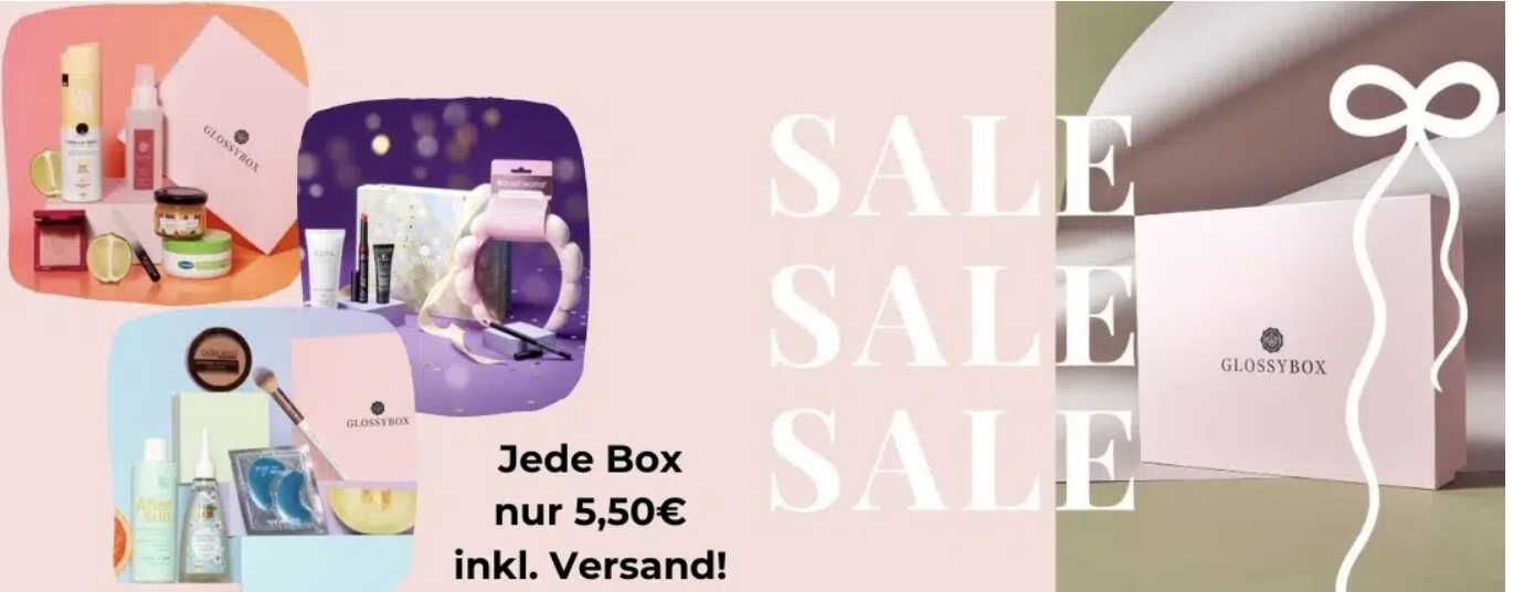 Glossybox Sale: Jede Box für nur 5,50€ inkl. Versand – kein Abo!