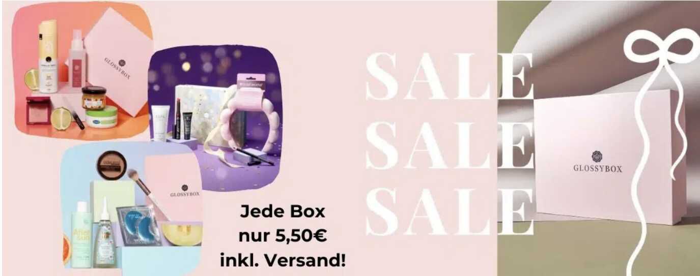 Glossybox Sale: Jede Box für nur 5,50€ inkl. Versand – kein Abo!