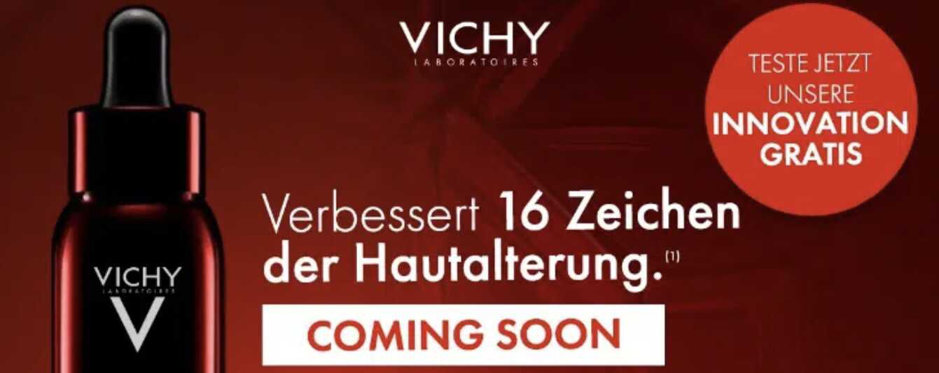 Vichy gratis Proben: Gesichtsserum kostenlos  Ablaufdatum: 17.02.2025