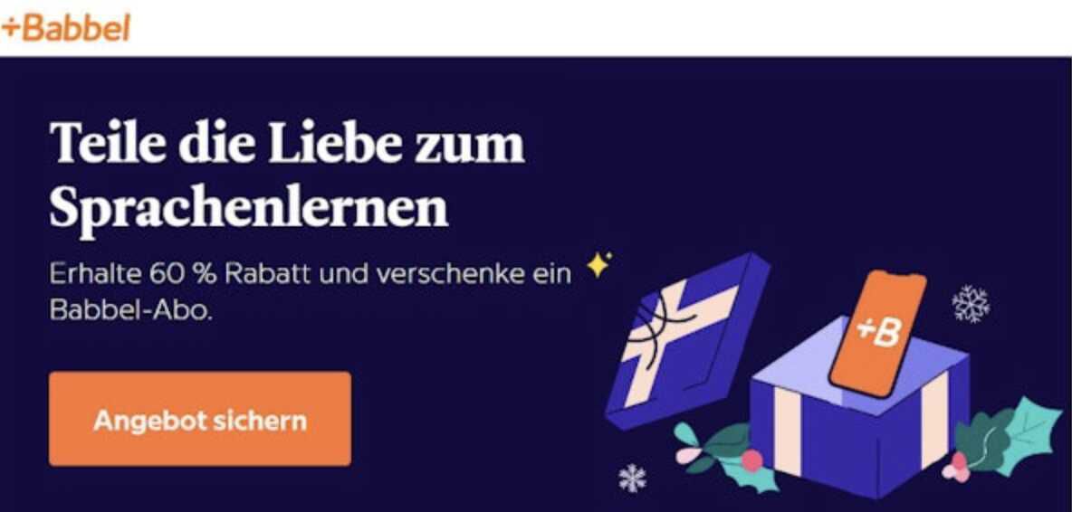 Lebenslang Sprachen lernen mit Babbel Lifetime für 239€ | Oder im Abo ab 6,99€