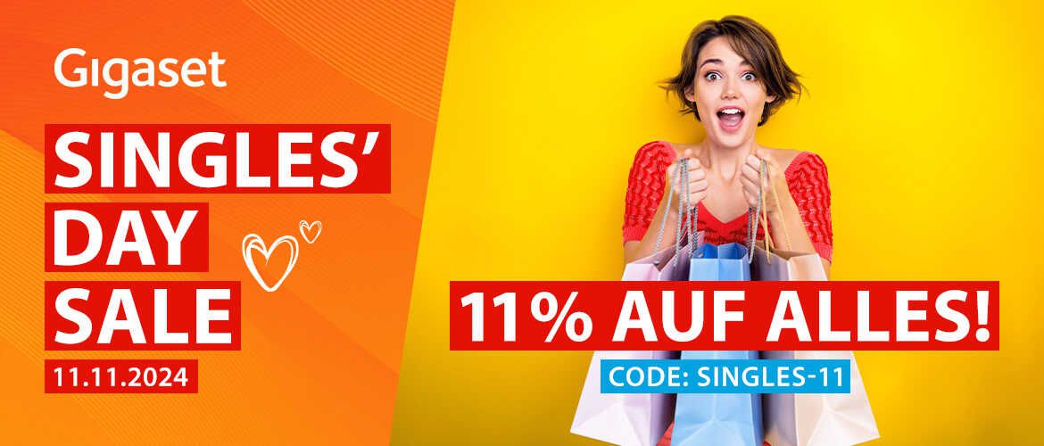 Gigaset: 11% Rabatt auf ALLES am Singles Day (11.11.)