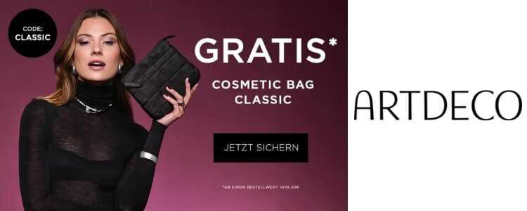 Gratis Cosmetic Bag bei ARTDECO sichern (30€ MBW, versandkostenfrei)