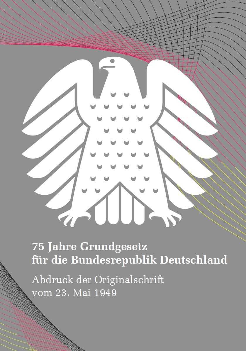 Jubiläumsausgabe des Grundgesetzes (75 Jahre) kostenlos