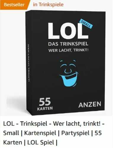 Amazon´s Trinkspiel Bestseller LOL   Das Trinkspiel für 9,99 statt 11,90