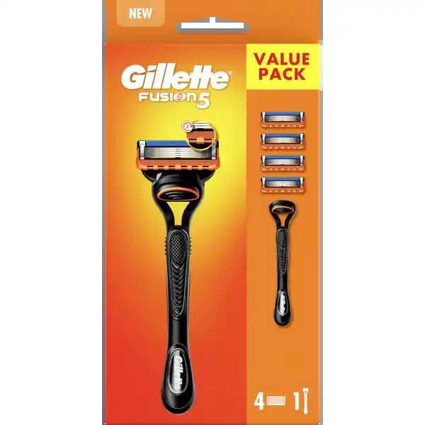 Rossmann Gillette Fusion5 Rasierer und 4 Rasierklingen [ROSSMANN APP + COUPON] 9,79€ statt  14,99€