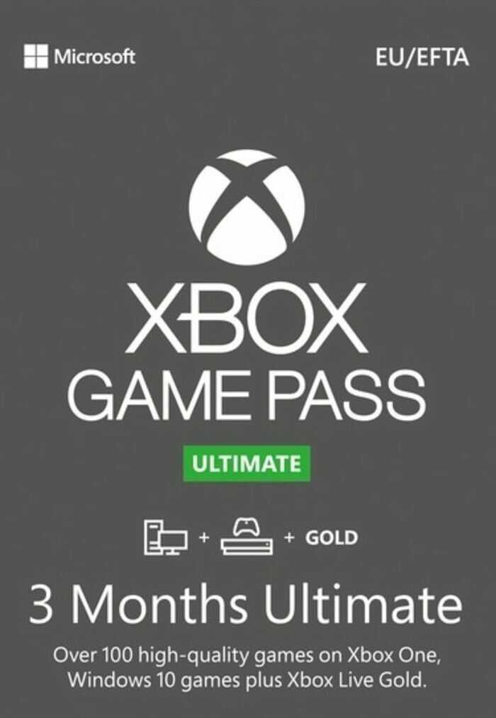 Xbox Game Pass Ultimate – 3 Monate Abonnement (Xbox One/ Windows 10) Xbox Live Key GLOBAL für 24,49€