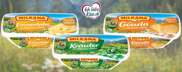 Milkana Schmelzkäse gratis Aktionszeitraum: 05.11. – 02.12.2024