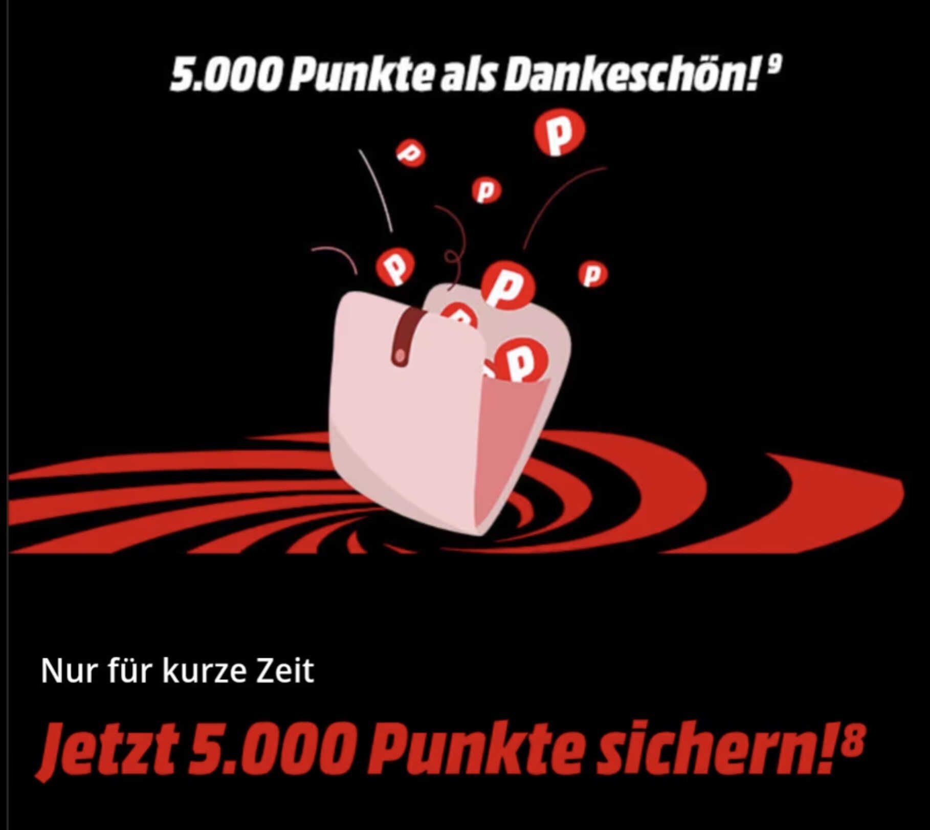 My Media Markt/Saturn 5000 Punkte für Newsletter Anmeldung